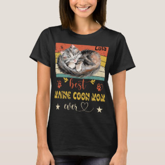 Camiseta Melhor Maine Coon Mãe Gato Engraçado Mãe Gata Mãe 
