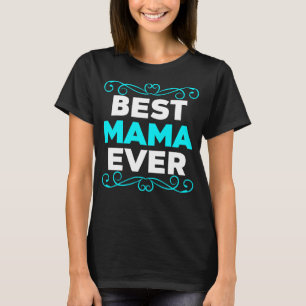 Camiseta Melhor Mamã, azul e branca