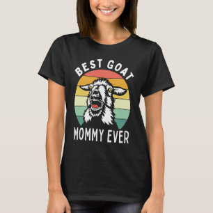 Camiseta Melhor mamãe de cabra de todos os tempos dia das m