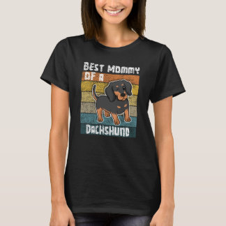 Camiseta Melhor Mamãe De Um Dachshund