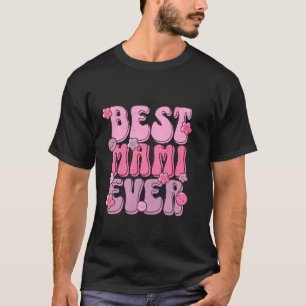 Camiseta Melhor Mami de Todos os Tempos Divertida Fofa Retr
