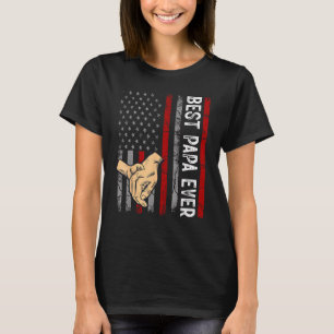 Camiseta Melhor Mapa De Dia de os pais Do Mundo Com F Ameri