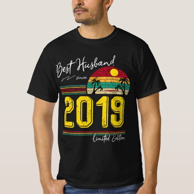 Camiseta Melhor Marido Casado Aniversário Presente Marido S (Frente)