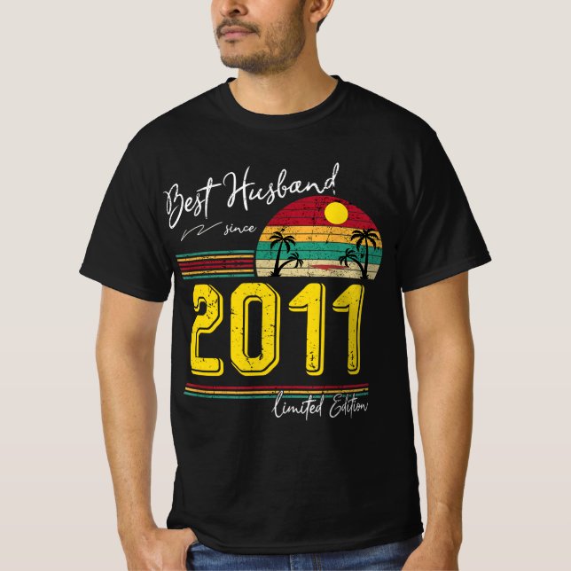 Camiseta Melhor Marido Casado Aniversário Presente Marido S (Frente)