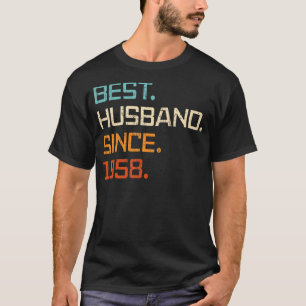 Camiseta Melhor Marido desde 1958 65º Aniversário de Casame