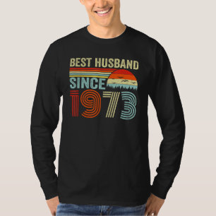 Camiseta Melhor Marido Desde 1973 49º Aniversário de Casame