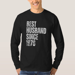 Camiseta Melhor Marido Desde 1978 Vintage Aniversário de Ca