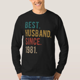 Camiseta Melhor Marido Desde 1981 41ruas Casando Aniversári