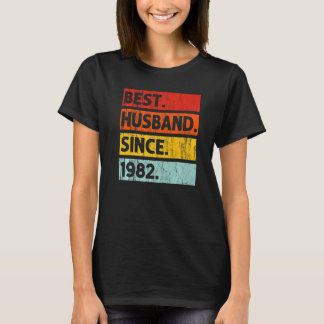 Camiseta Melhor Marido Desde 1982 40 Anos 40 Casamento Anni