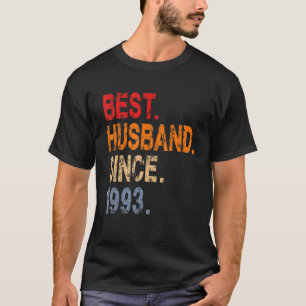 Camiseta Melhor Marido Desde 1993 29º Dia do Casamento Anni