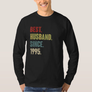 Camiseta Melhor Marido Desde 1995 27 Aniversário de Casamen
