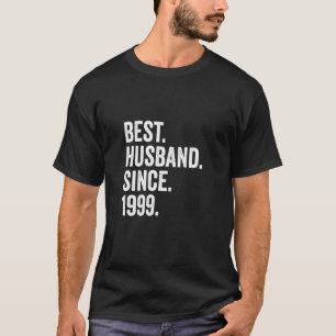 Camiseta Melhor Marido Desde 1999  27º Aniversário de Casam