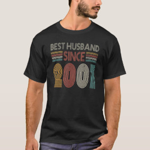 Camiseta Melhor Marido Desde 2001 21º aniversário de casame