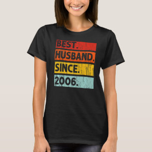 Camiseta Melhor Marido Desde 2006 16 Anos 16 Casamento Anni