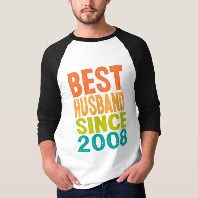 Camiseta Melhor Marido Desde 2008 (Frente)