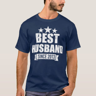 Camiseta Melhor marido desde 2013 para a 10ª aniversário de
