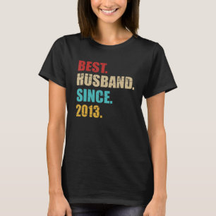 Camiseta Melhor marido desde 2013 para a 12 de aniversários