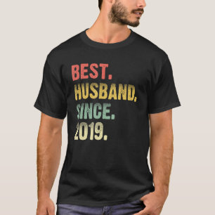 Camiseta Melhor Marido Desde 2019 Casal Bonito 2º Casamento