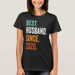 Camiseta Melhor Marido desde 2020, 3º aniversário de casame