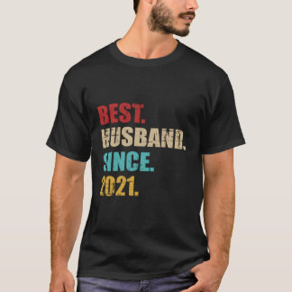 Camiseta Melhor Marido Desde 2021 Para Anniversar De Casame
