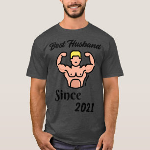 Camiseta Melhor Marido Desde 2021 Stag Do Gift