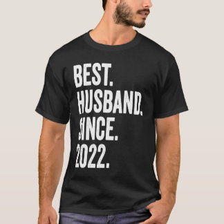 Camiseta Melhor Marido Desde 2022 1º aniversário de casamen