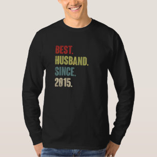 Camiseta Melhor Marido Desde Aniversário De Casamento De 7