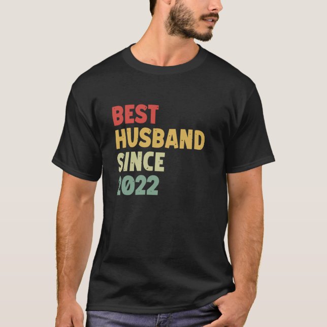 Camiseta Melhor Marido Desde Aniversário De Casamento Engra (Frente)