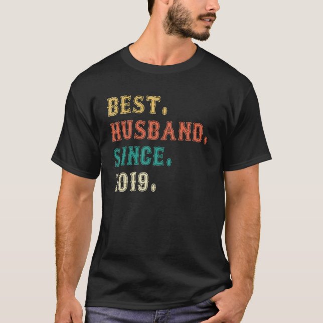 Camiseta Melhor Marido Desde o 3º Aniversário de Casamento  (Frente)
