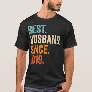 Camiseta Melhor Marido Desde o Aniversário de Casamento de 
