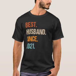 Camiseta Melhor Marido Desde o aniversário de casamento do
