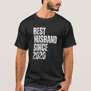 Camiseta Melhor Marido do Ano Desde 2020 Vintage Aniversári