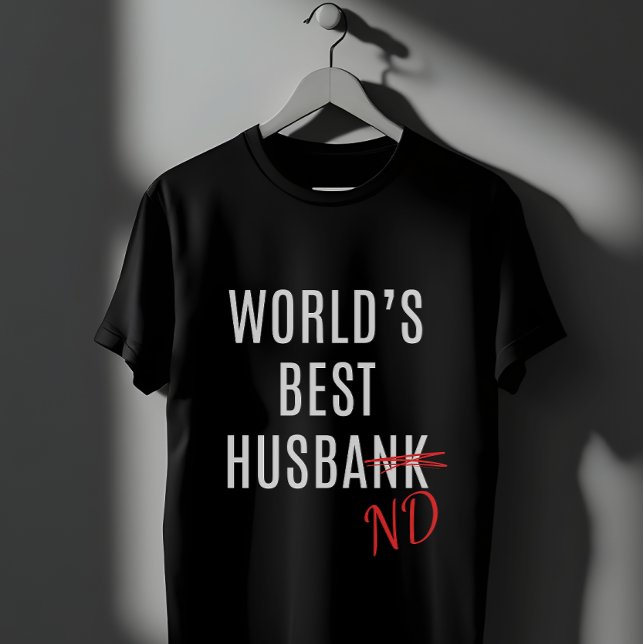 Camiseta Melhor Marido do Mundo - Design engraçado (Criador carregado)