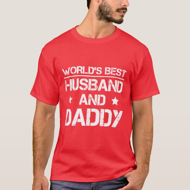 Camiseta Melhor Marido E Pai Dia de os pais Papá (Frente)