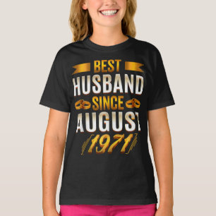 Camiseta Melhor Marido Significando Parceiros do Aniversár