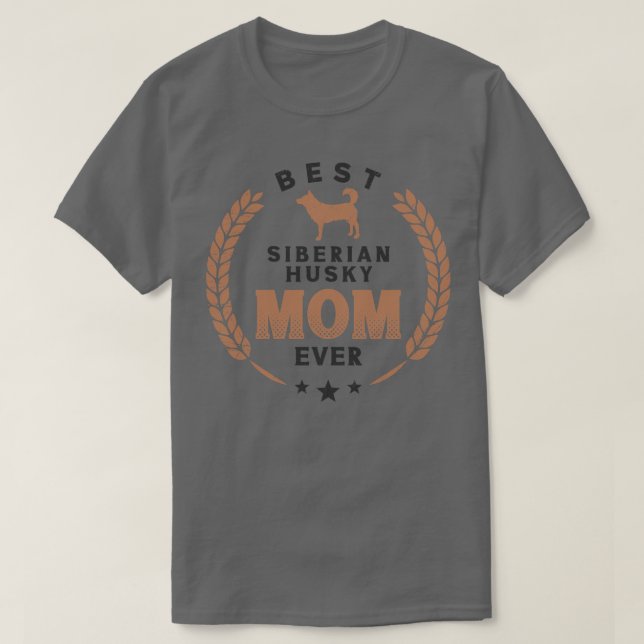 Camiseta Melhor Marionete Siberiano Mãe Cachorro-Rouco Cach (Frente do Design)