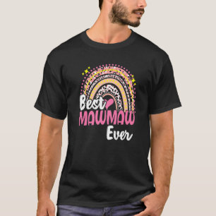 Camiseta Melhor Mawmaw Já Tão Engraçado Leopardo Rosa Mãe A