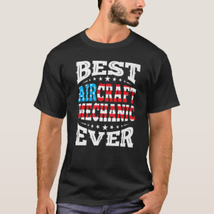 Camiseta Melhor Mecânica De Aeronaves 4 De Julho Usa Amer
