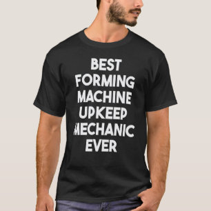 Camiseta Melhor Mecânico de Manutenção de Máquina de Confor