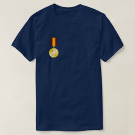 Camiseta Melhor Medalha Broche do Pai Dia dos Pais