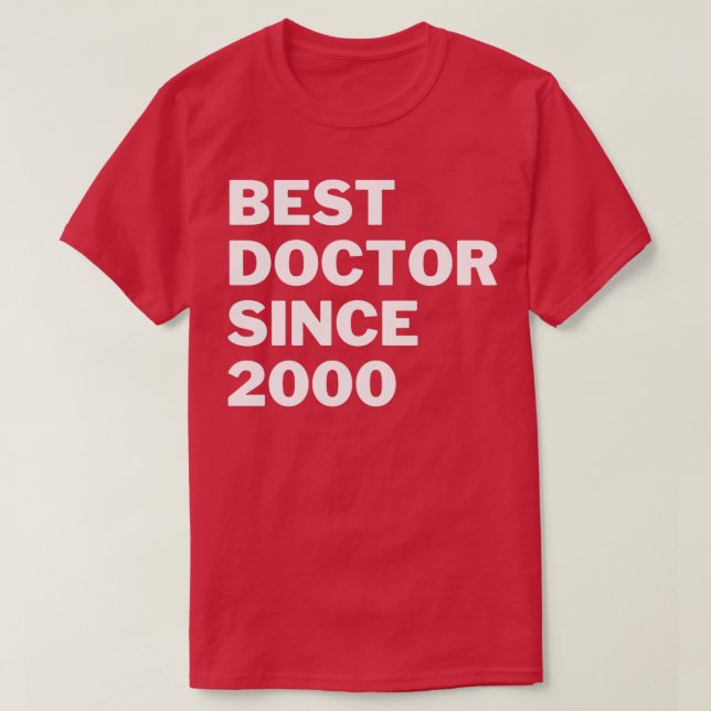 Camiseta Melhor Médico desde 2000 (Frente do Design)