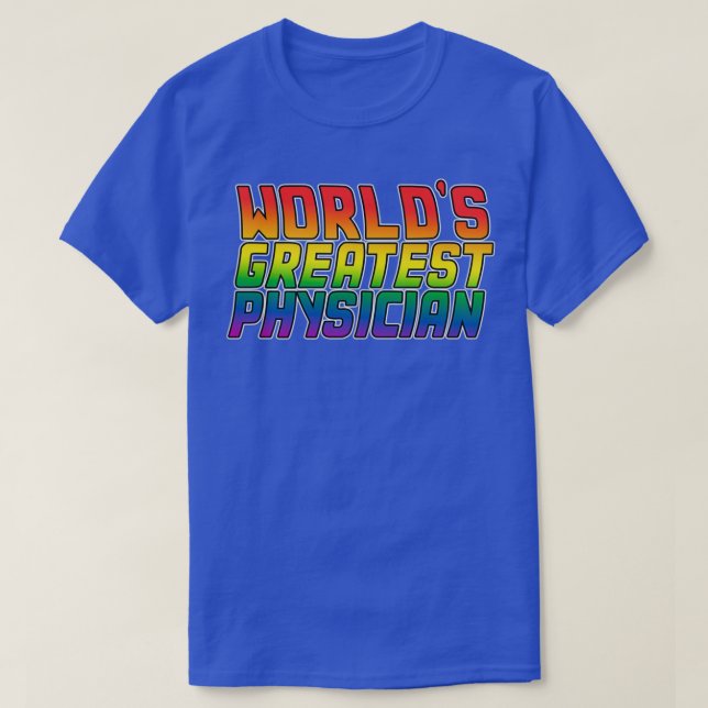 Camiseta Melhor médico do mundo 27s Lgbt orgulho gay 1 (Frente do Design)