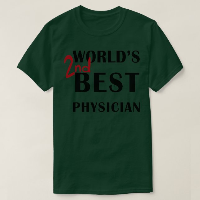 Camiseta Melhor médico do segundo do mundo 27s (Frente do Design)