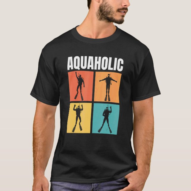 Camiseta Melhor Mergulhador de Mergulho Profundo Natação co (Frente)