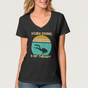 Camiseta Melhor Mergulho com Cilindro para Homens Mulheres