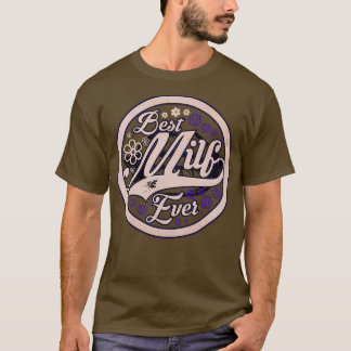 Camiseta Melhor Milf Nunca Roxo