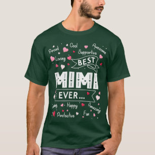 Camiseta Melhor Mimi Engraçado Primeira Vez Vovó Mãe Da