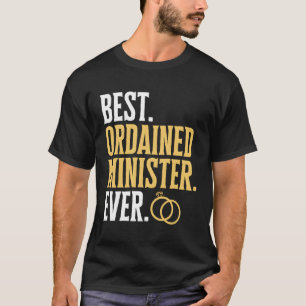Camiseta Melhor Ministro Ordenado Oficiente para Casamento
