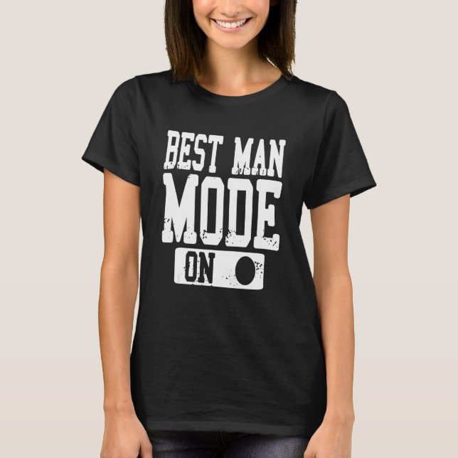 Camiseta Melhor Modo de Homem em Designs de Despedida de So (Frente)