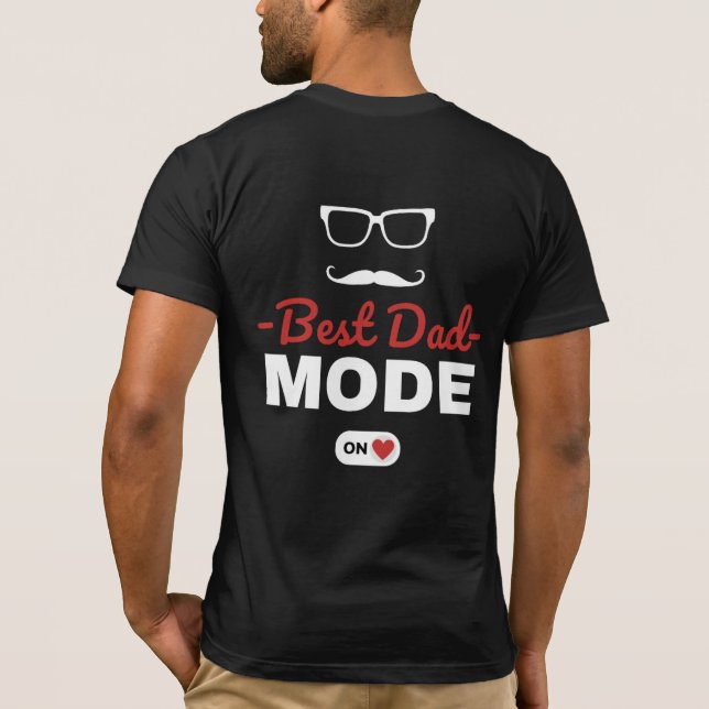 Camiseta Melhor Modo Pai Ativado (Verso)